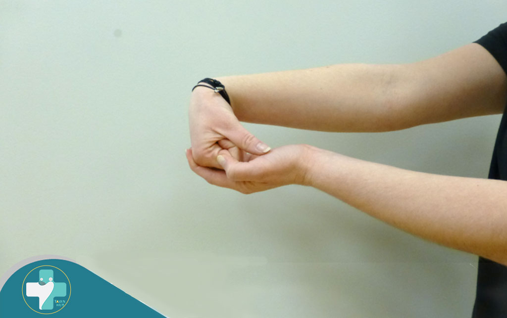 خم کردن دست در فیزیوتراپی عصب دست 