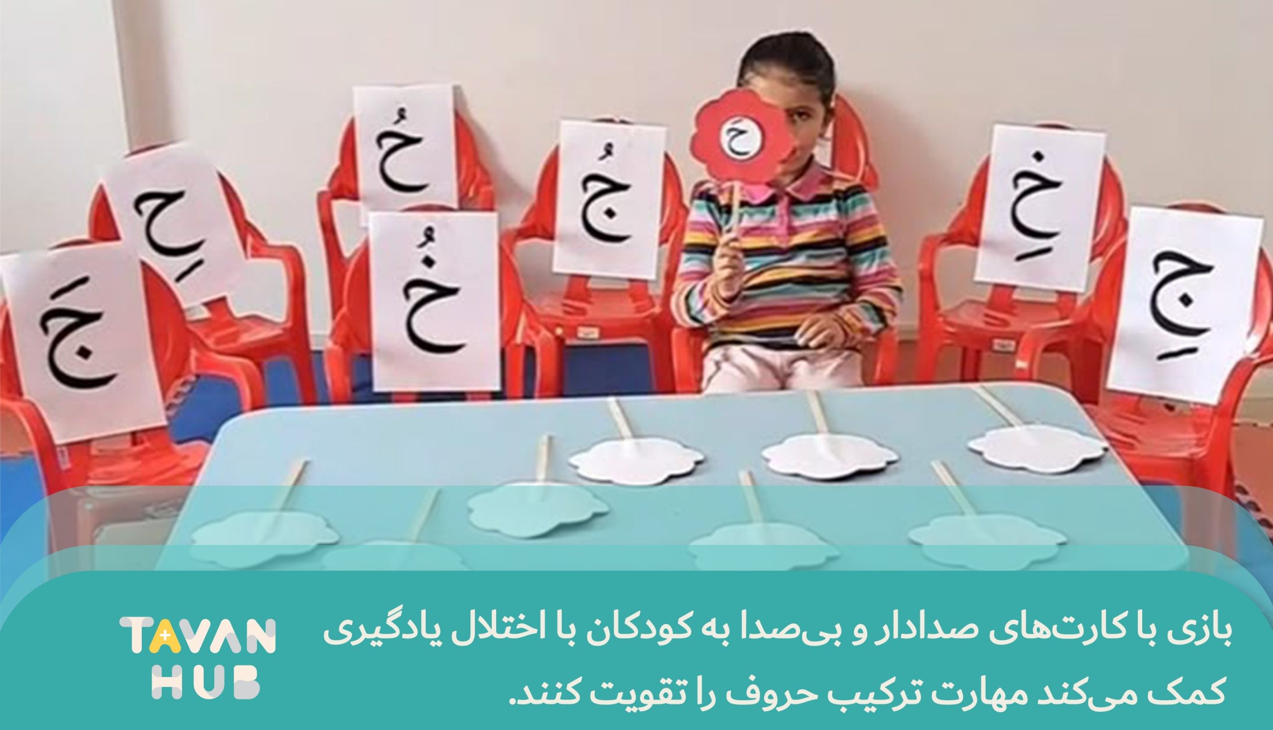 بازی درمانی برای اختلالات یادگیری در کودکان 4 بازی با کارت های حروف صدادار و بی صدا به بهبود اختلال یادگیری کمک می کند.